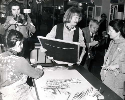 Chantal et Ivan Wolkoff avec Mme Valérie Giscard d'Estaing...